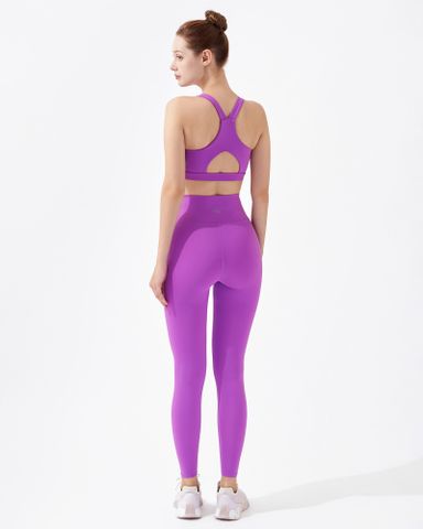  Set Đồ Tập Yoga Gym Hibi Sports H167 Kiểu Áo Ba Lỗ 2 Dây Bản To Khoét Lưng, Kèm Mút Ngực 