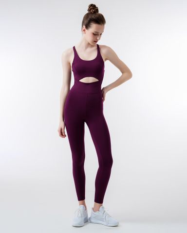  Bộ Tập Yoga Gym Jumpsuit Hibi Sports J604 Khoét Bụng, Kèm Mút Ngực, Chất Vải Cao Cấp Lu Fabric 