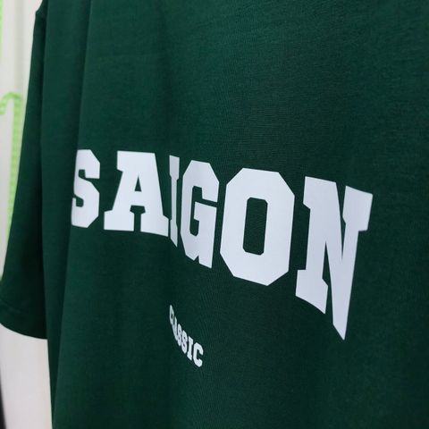  Áo Thun Tay Lỡ Hibi Active Saigon Classic K101 Kiểu Phông Unisex Nam Nữ, Vải Cotton Mịn, Form Oversize 