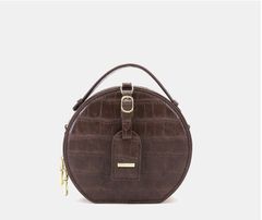 Túi tròn đeo chéo vân da cá sấu Ralan 1200212-120 Circle Crossbody Bag