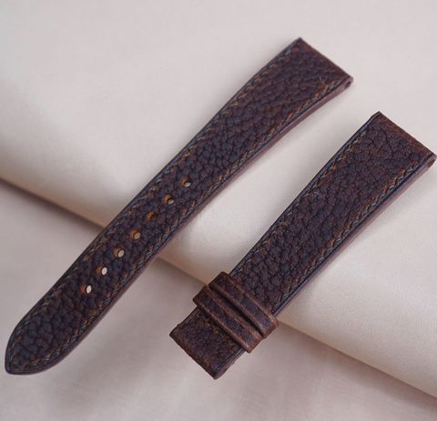 Dây Đồng Hồ Handmade Da Sáp Vân Hạt - Handmade Wax Leather Strap