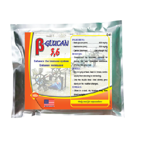 Beta-Glucan Tăng cường hệ miễn dịch, tăng sức đề kháng, tôm lớn nhanh