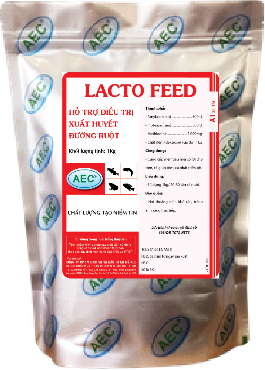 LACTO FEED (A1) - Điều trị xuất huyết đường ruột, trắng mình, thối đuôi
