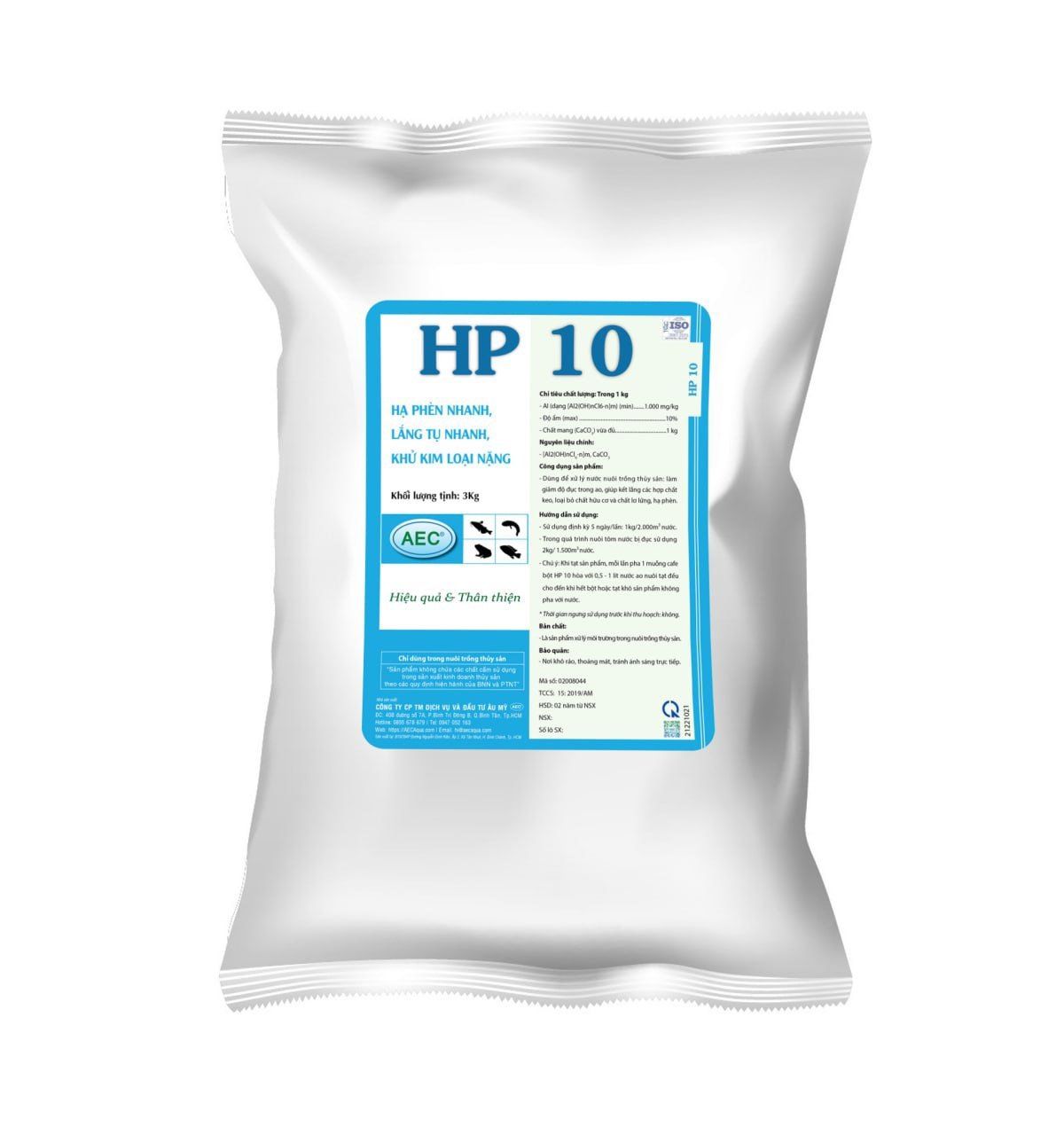  HP 10 - Hạ phèn nhanh, lắng tụ nhanh, khử kim loại nặng 