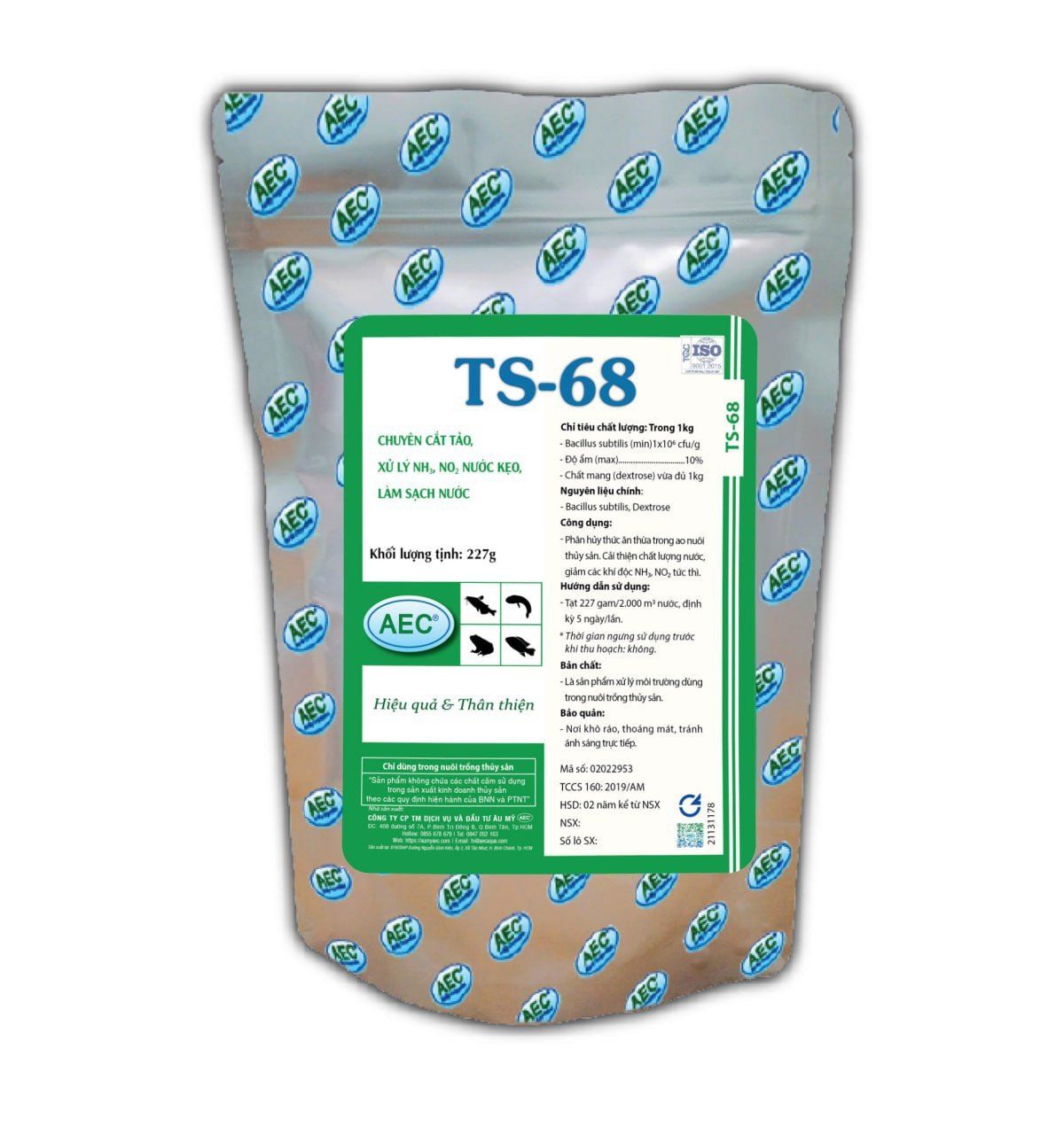 TS - 68 - Chuyên cắt tảo, xử lý no2, nh3, nước kẹo, làm sạch nước