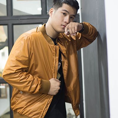 Áo Khoác - Bomber Dù - Cam