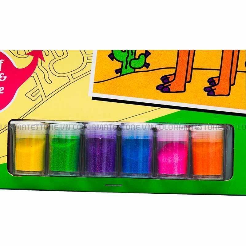 Bộ 2 Tranh Cát Cho Bé Hình Mèo; Ếch