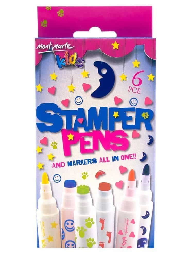 Bộ 6 Bút Marker Con Dấu Cho Bé
