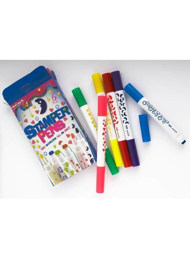 Bộ 6 Bút Marker Con Dấu Cho Bé