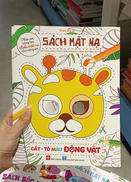 Sách mặt nạ - Cắt + tô màu