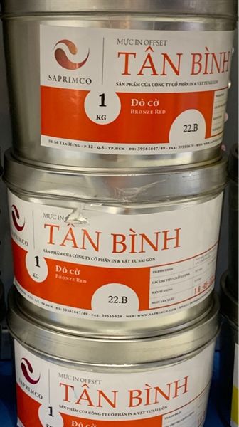 Mực in offset đỏ cờ 1kg