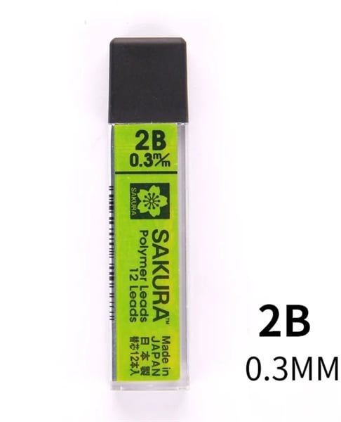 RUỘT BÚT CHỈ BẤM, 0.3 2B