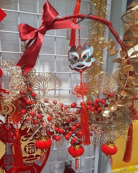 Set trang trí tết