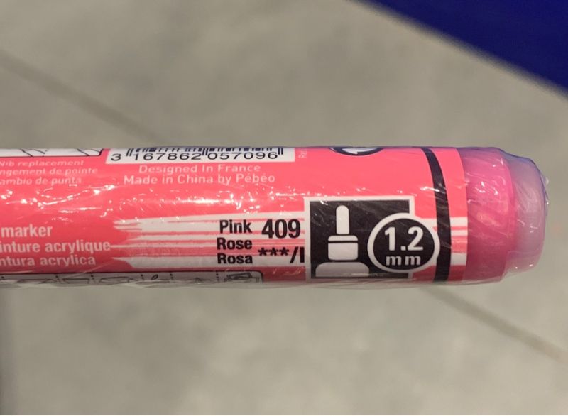 Acrylic Marker 1.2 Tip Pink