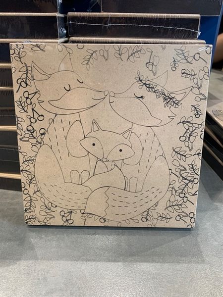 Canvas gỗ tô màu 8x8 inch