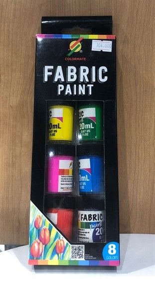 BỘ 8 MÀU VẼ TRÊN VẢI CM-FABRIC-8C-Colormate