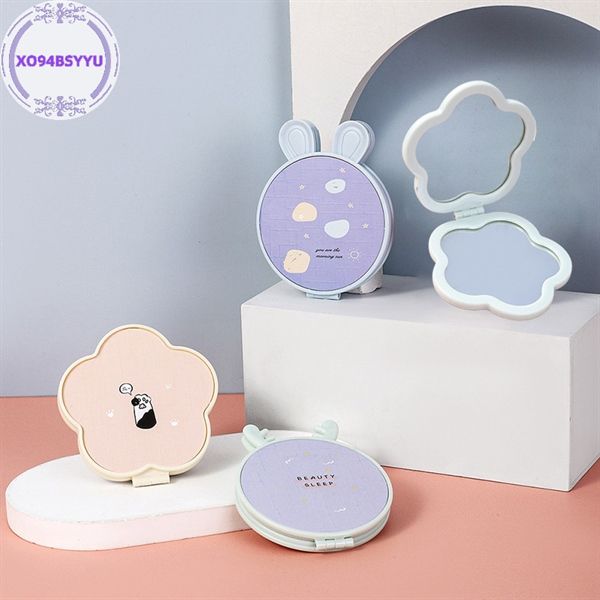 Gương trang điểm mini gập 2 mặt 002