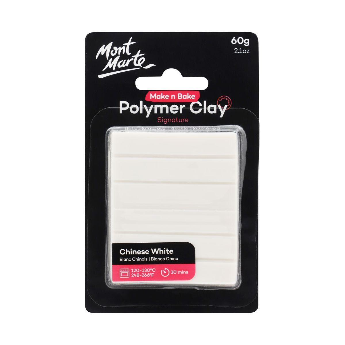 Đất Sét Polymer MM Make n Bake 60g - White