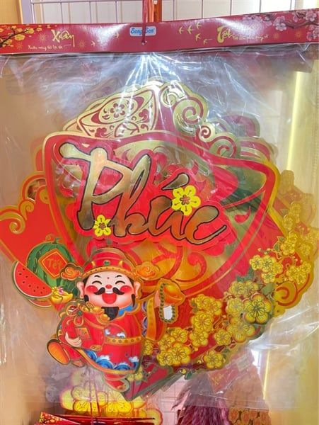 Liễn vuông thần tài lớn (40cm)