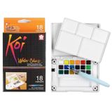  Màu nước Koi water color, 18 màu, có cọ nước dài 