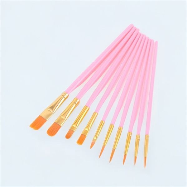 Bộ 10 cây cọ vẽ màu nước chất liệu nylon