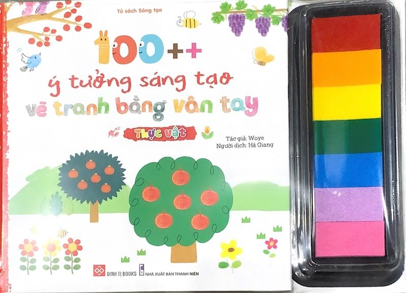 100++ ý tưởng sáng tạo vẽ tranh bằng vân tay - Thực vật