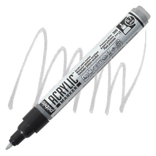 Acrylic Marker 0.7 Tip Precious Silver