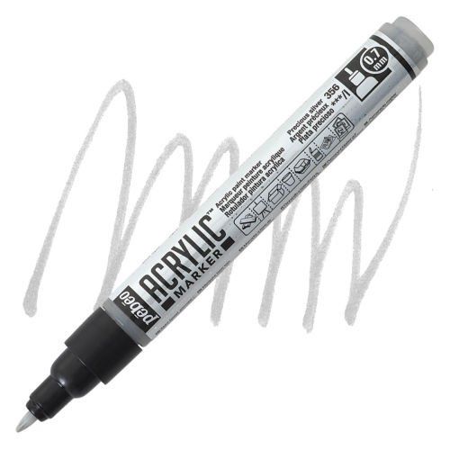 Acrylic Marker 0.7 Tip Precious Silver