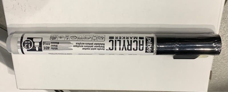 Acrylic Marker 1.2 Tip White