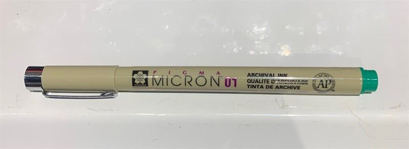 Bút kim vẽ kỹ thuật Pigma Micron 01 Màu Xanh Lá
