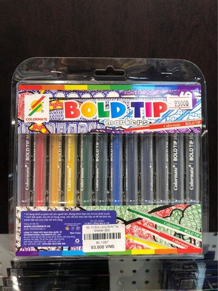 Bộ 12 bút lông Bold Tip Marker