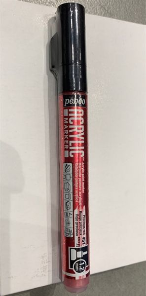 Acrylic Marker 1.2 Tip Prec Red