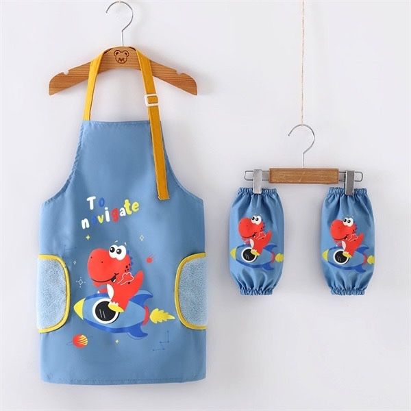 Tạp dề cao cấp 3 nút Mia màu bò lợt