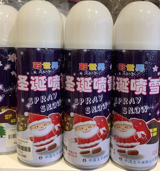 Chai xịt tuyết không tan