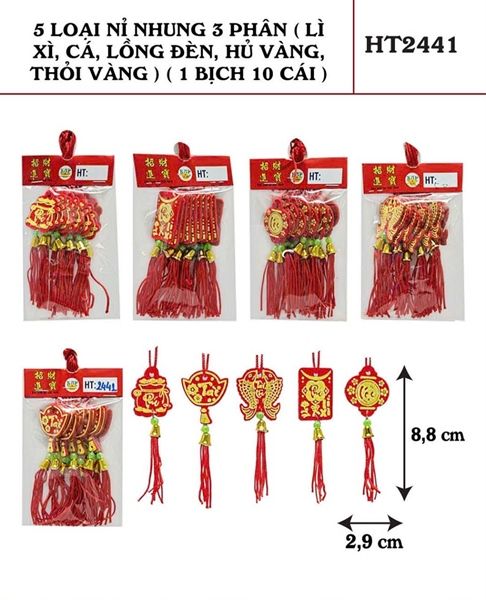 Dây treo nỉ nhung 3cm