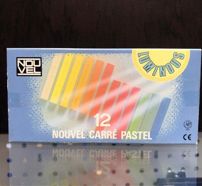 Phấn vẽ Nouvel Carre Pastel, bộ A-12 màu Luminous