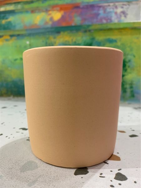 CDN trụ tròn đất nung vàng kem 8.5x8.5cm