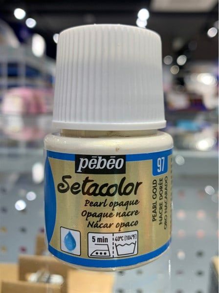 Setacolor opaque pearl 45ml Pearl gold