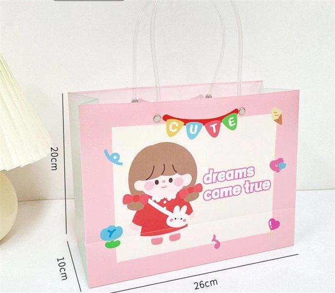 Túi PVC đựng quà 26x20x10cm