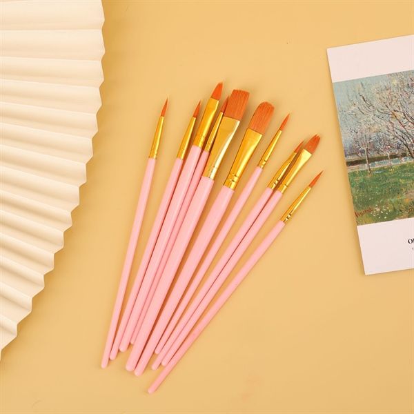 Bộ 10 cây cọ vẽ màu nước chất liệu nylon