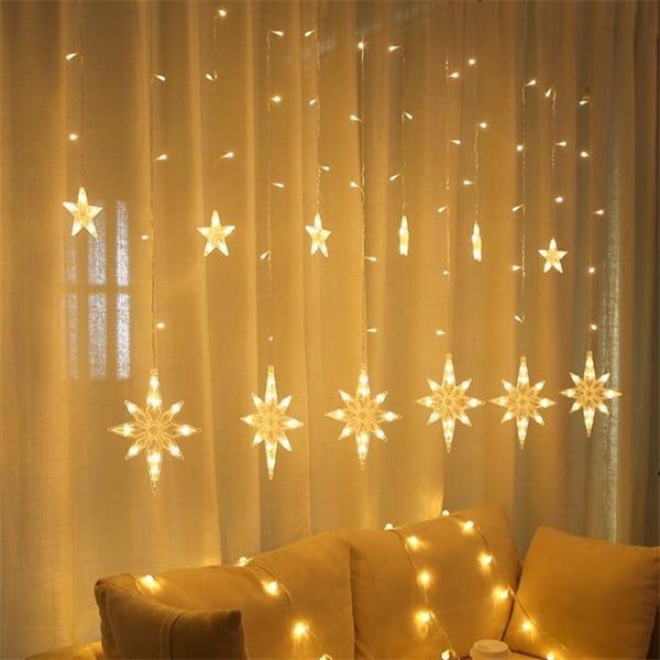 Đèn Led Dây Hoa Tuyết - Vàng 3M 220V
