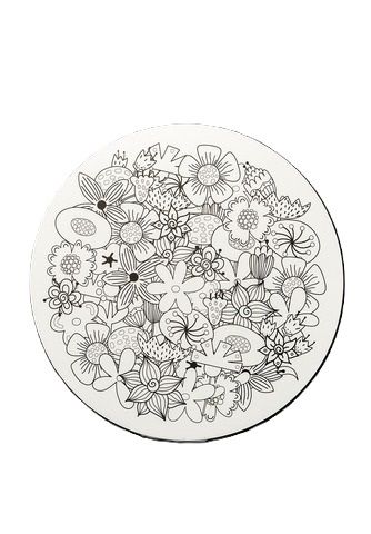 Bảng canvas in tròn 30cm-Colormate