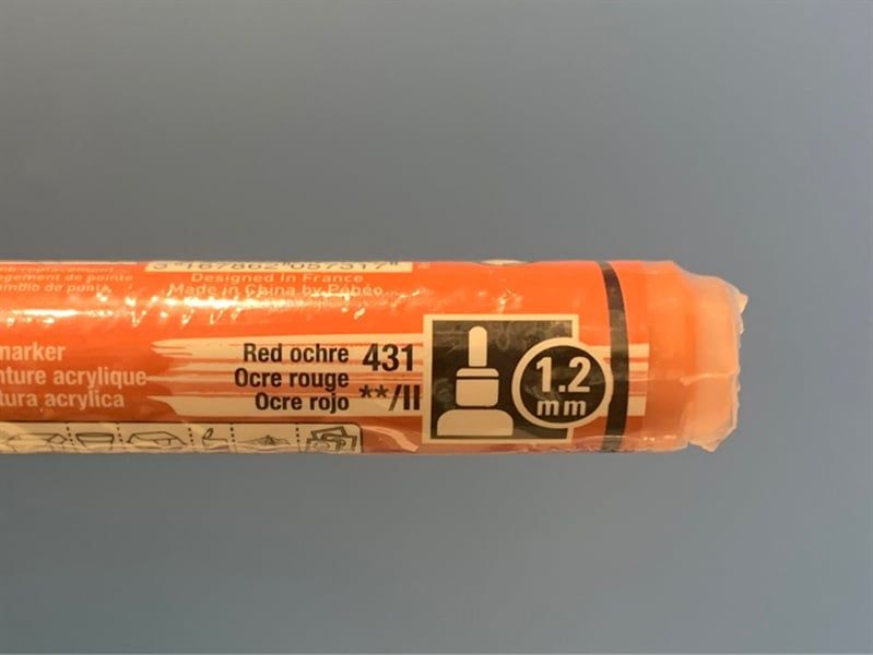 Acrylic Marker 1.2 Tip Red Ochre