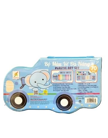 Bộ Màu Vẽ Hộp Nhựa Cao Cấp 70 Chi Tiết-Colormate
