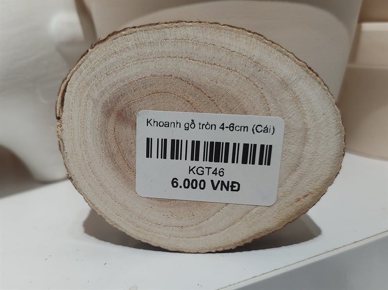 Khoanh gỗ tròn 4-6cm