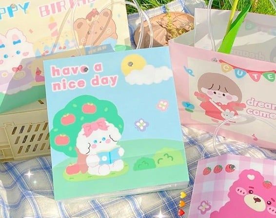 Túi PVC đựng quà 19x21x9cm