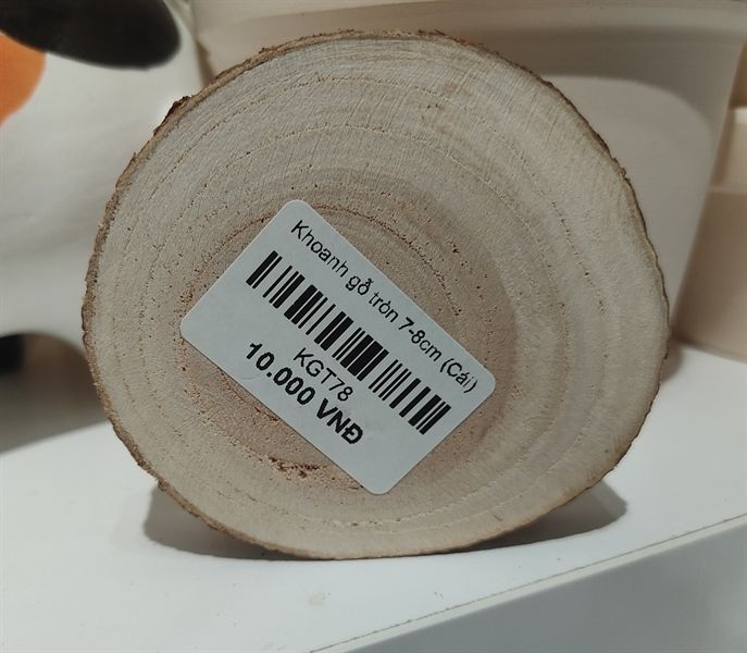 Khoanh gỗ tròn 7-8cm
