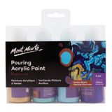  MM Pouring Acrylic 120Ml 4Pc - Golden Beach 