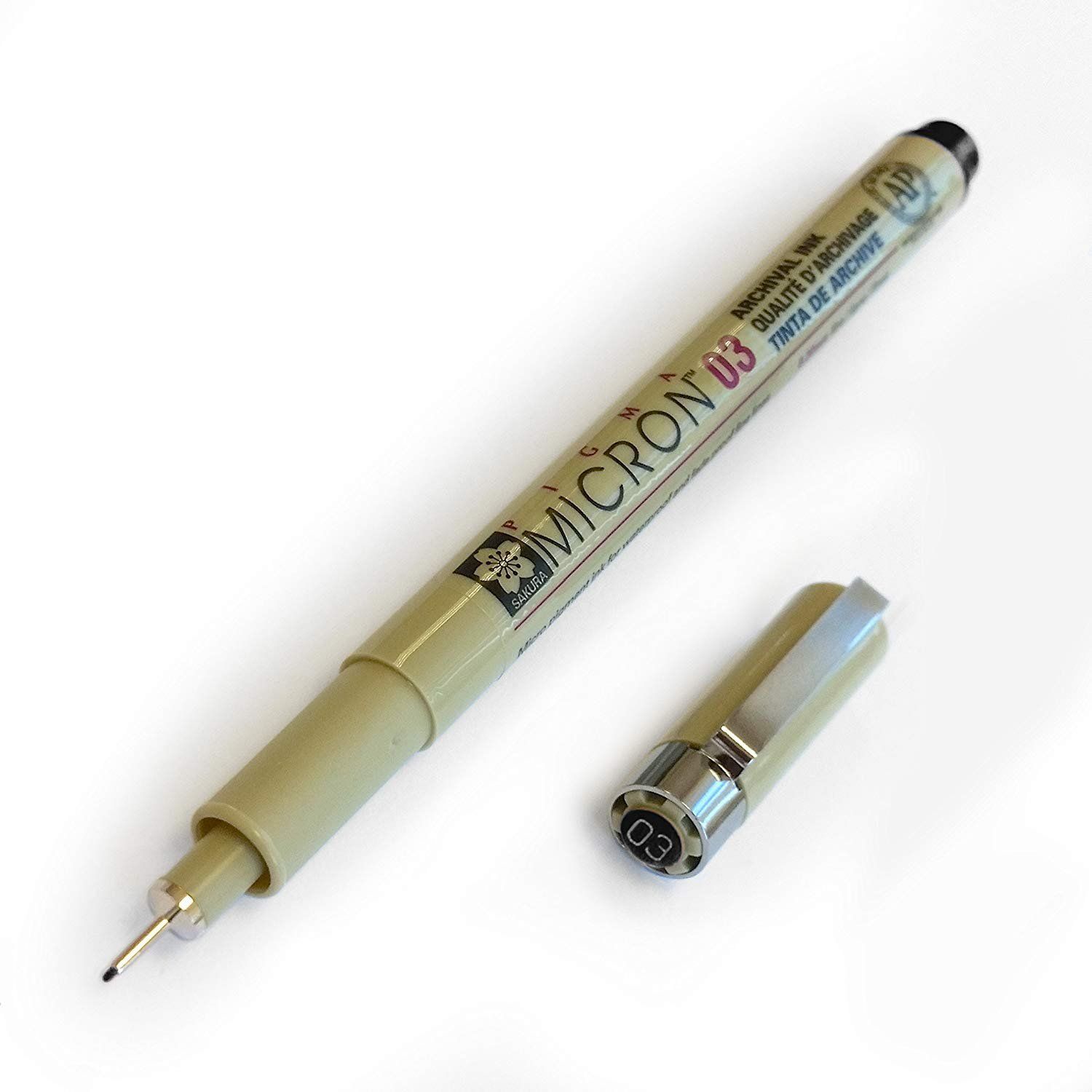 Bút kim vẽ kỹ thuật Pigma Micron 03 Màu Đen