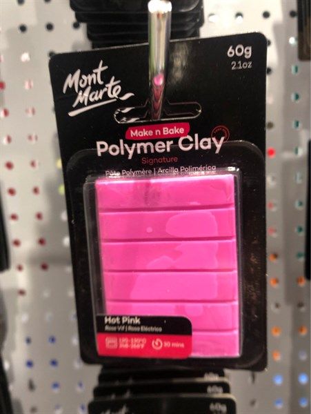 Đất Sét Polymer MM Make n Bake 60g - Hot Pink